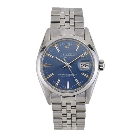 rolex 1500 blue dial|rolex watch with blue face.